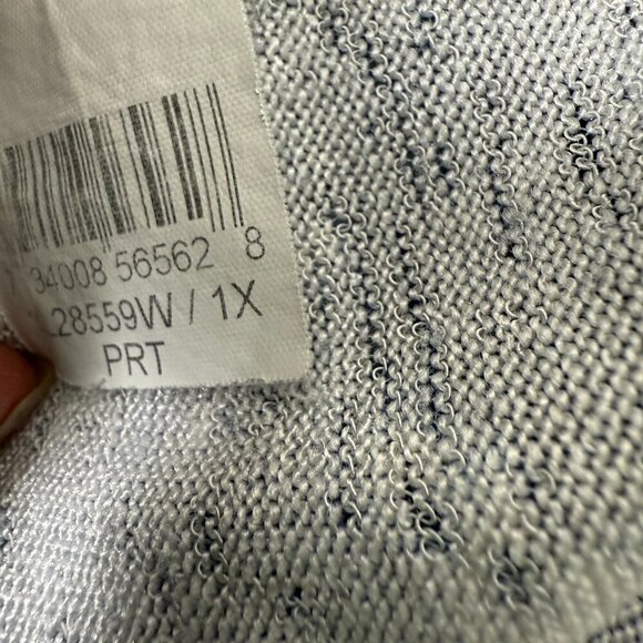 Karen Kane Women's Asymmetrical Blouse Top Size 1X Blues and Gray - Picture 9 of 9